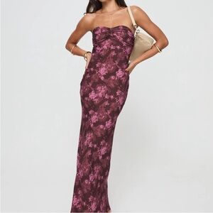 Princess Polly “Abeila Floral Strapless Maxi Dress”